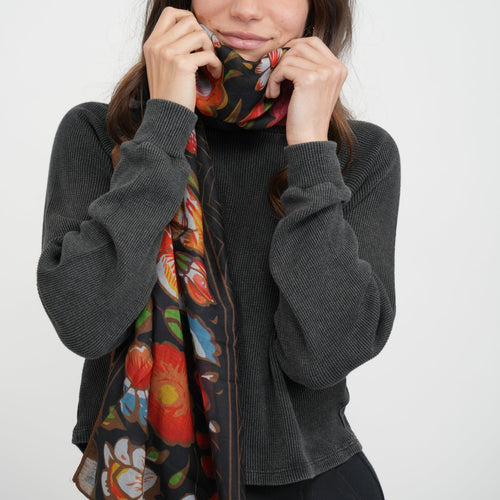 Floral Gild Scarf - Heading Prints