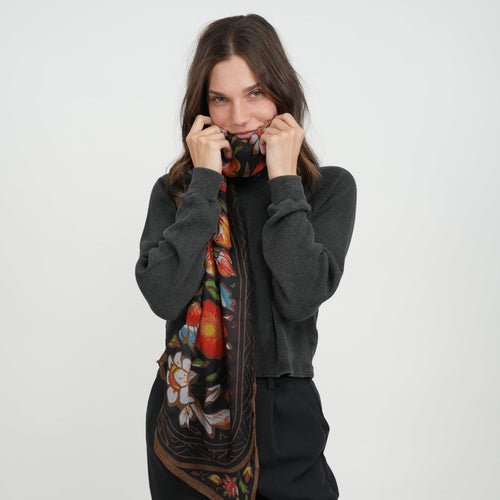 Floral Gild Scarf - Heading Prints