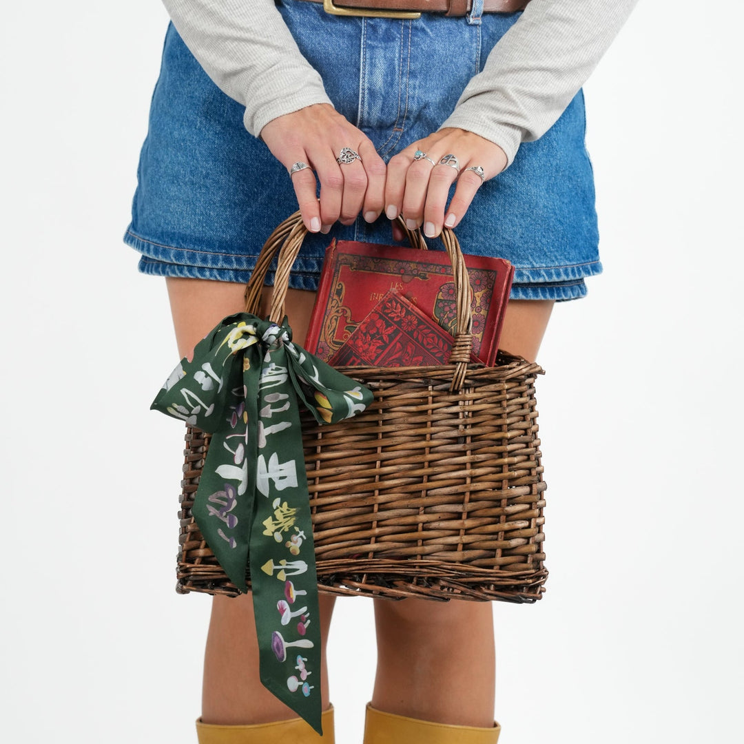 Fungi Skinny Scarf - Heading Prints