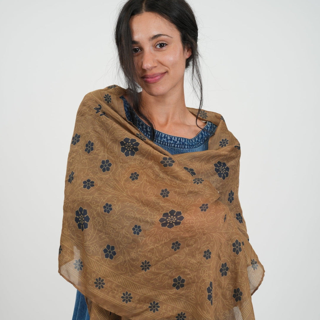 Gold Scarf - Heading Prints