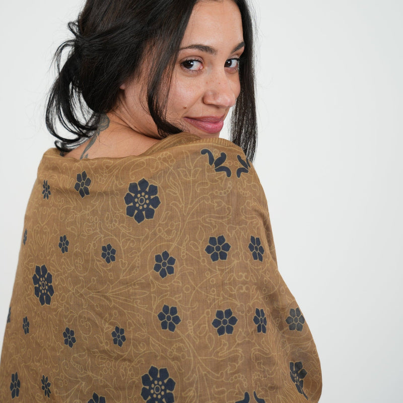 Gold Scarf - Heading Prints