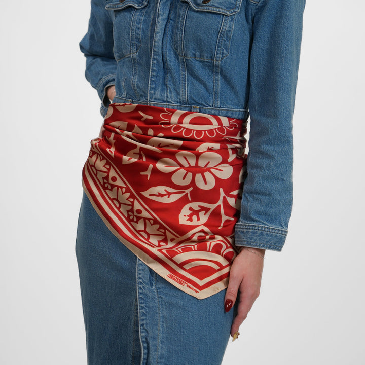 Emblem Silky Scarf