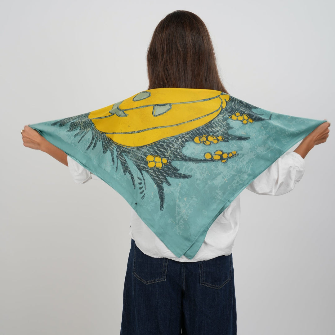 Jack o Lantern Silky Scarf - Heading Prints
