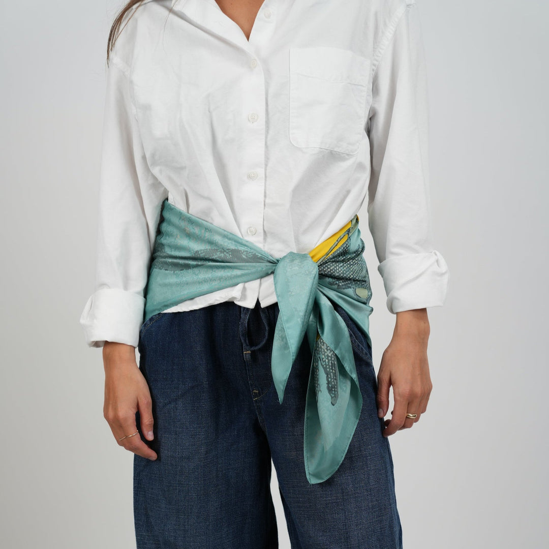 Jack o Lantern Silky Scarf - Heading Prints