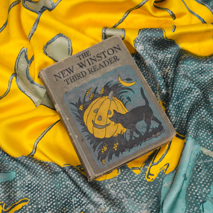 Jack o Lantern Silky Scarf - Heading Prints