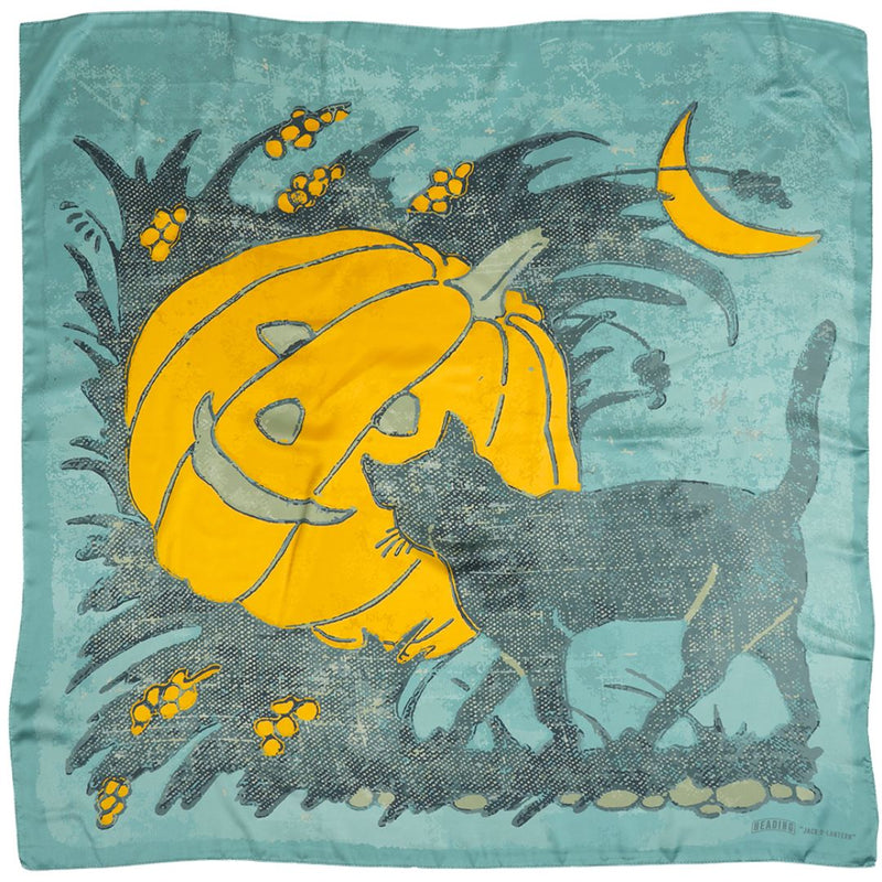 Jack o Lantern Silky Scarf - Heading Prints