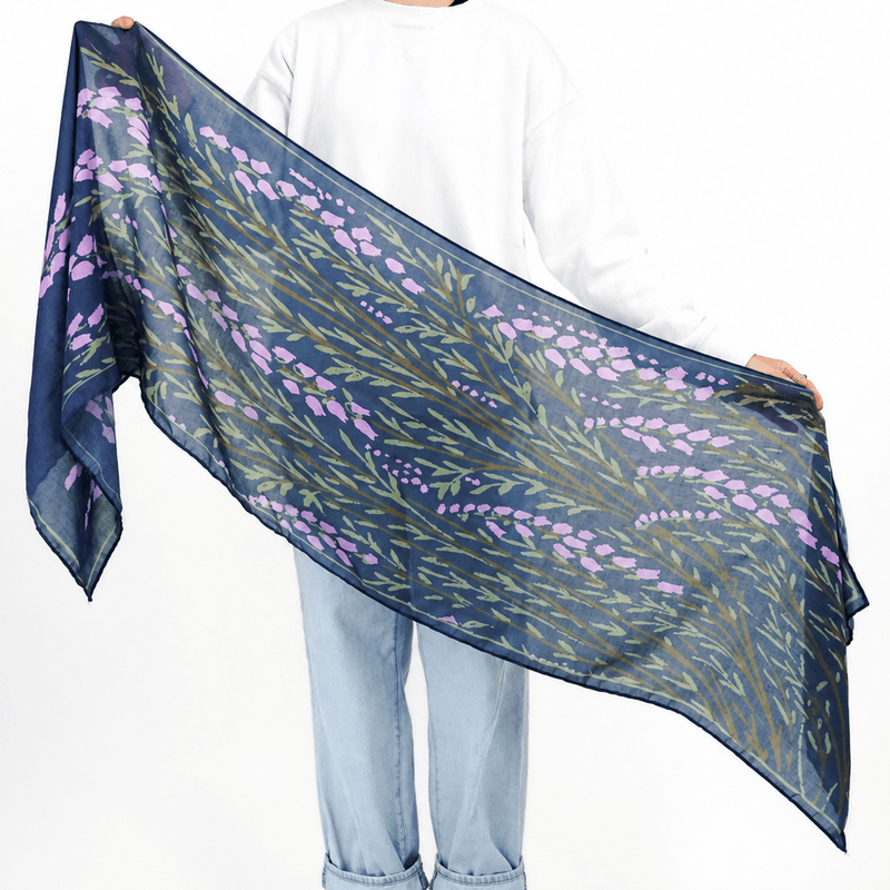 Larkspur All-Season Scarf - Heading Prints