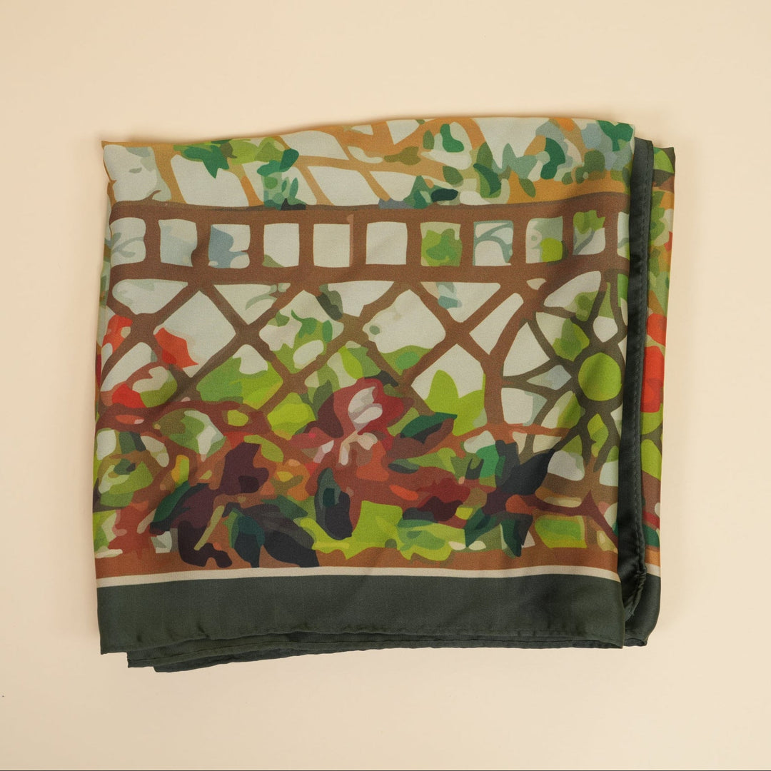 Lattice Silky Scarf - Heading Prints