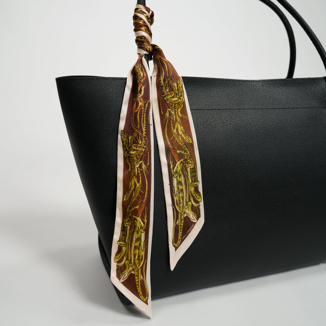 Lizards Skinny Scarf - Heading Prints
