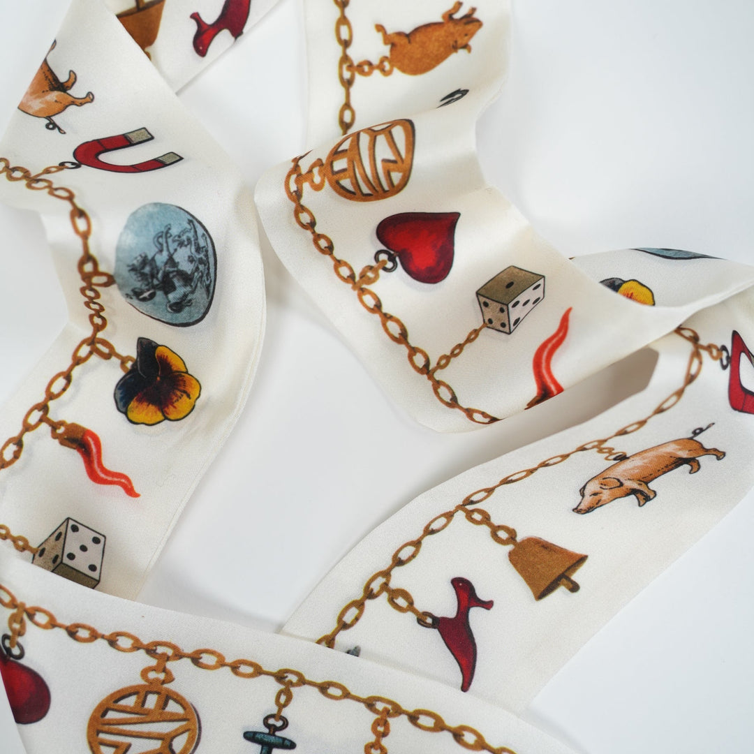 Luck Skinny Scarf - Heading Prints