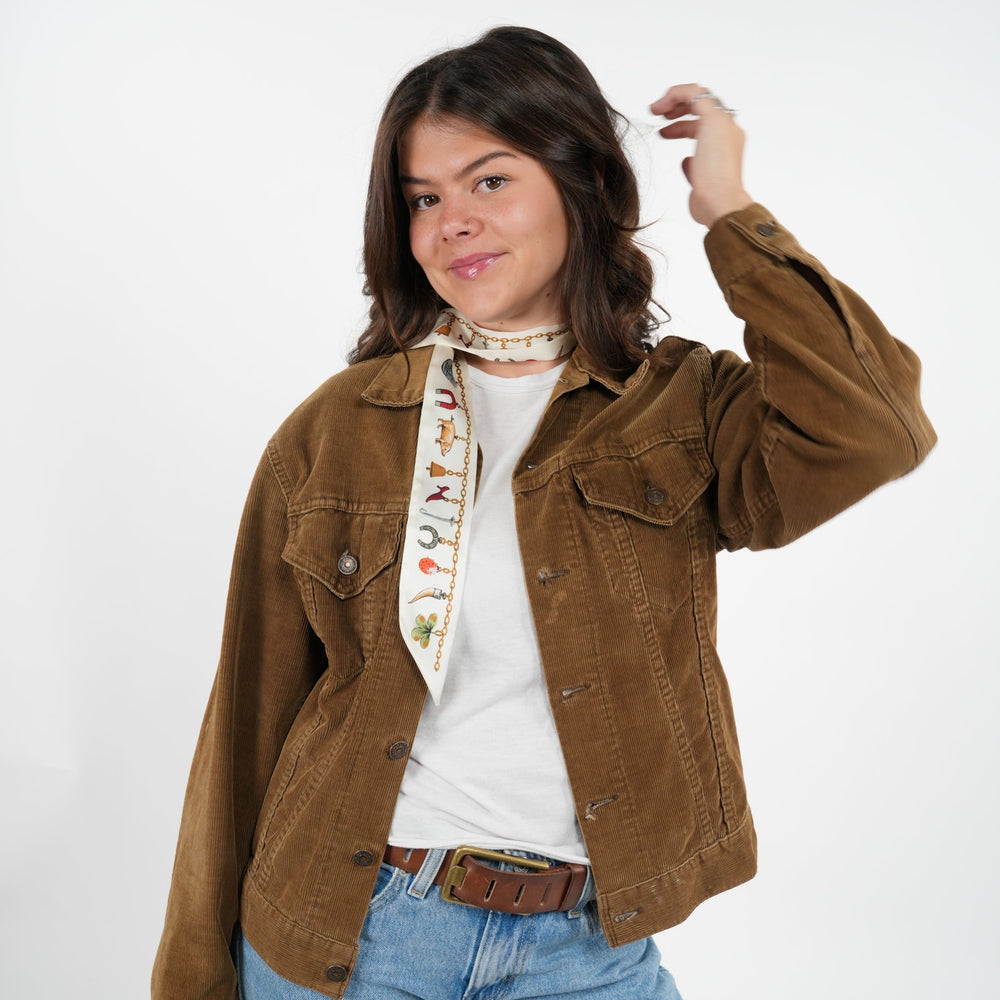 Luck Skinny Scarf - Heading Prints