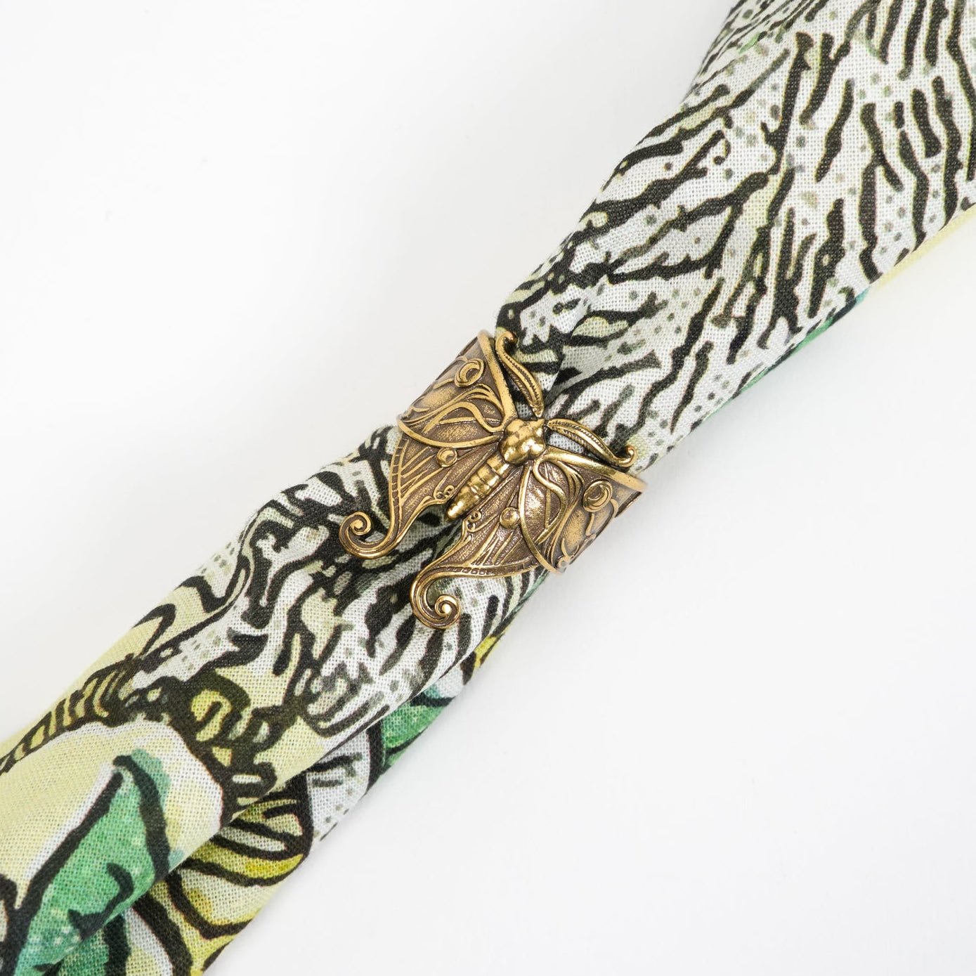 Luna Moth Bandana Ring - Heading Prints