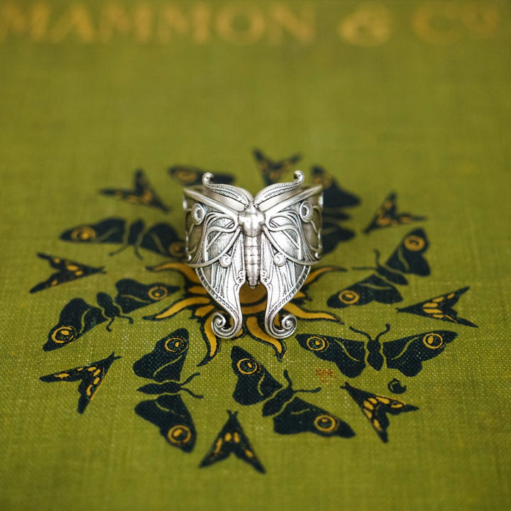 Luna Moth Bandana Ring - Heading Prints