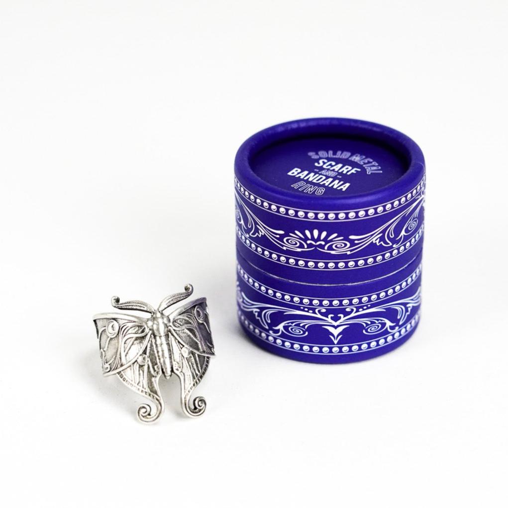 Luna Moth Bandana Ring - Heading Prints