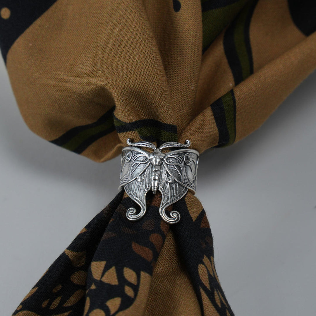 Luna Moth Bandana Ring - Heading Prints
