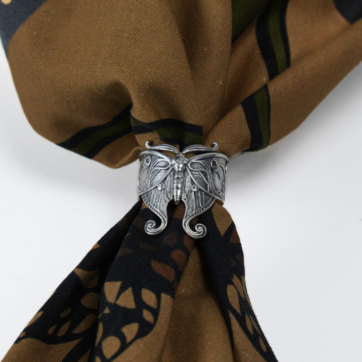 Luna Moth Bandana Ring - Heading Prints