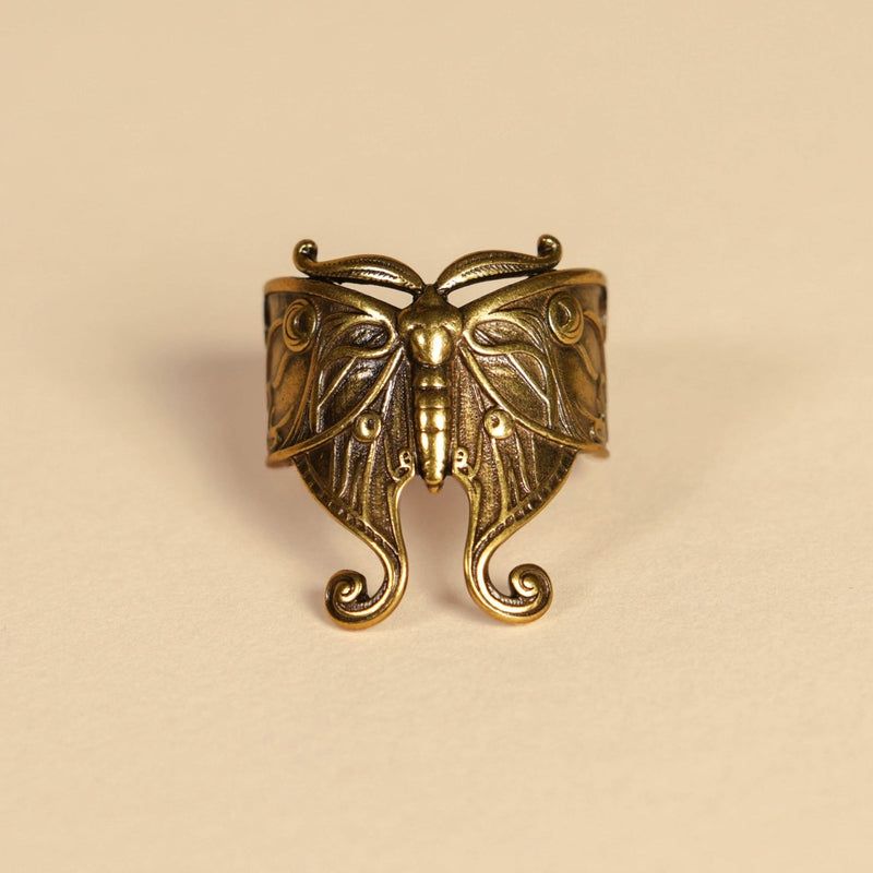 Luna Moth Bandana Ring - Heading Prints