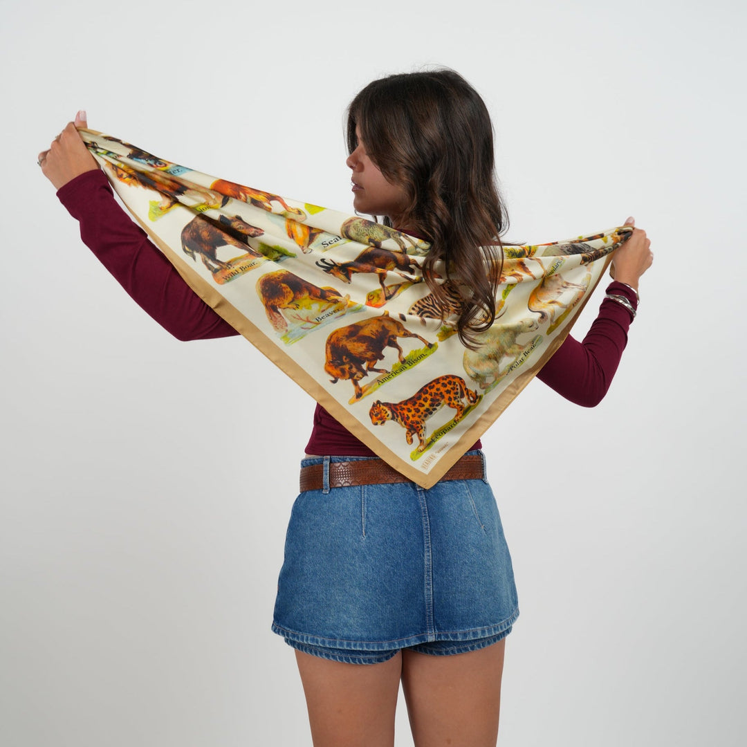 Mammal Silky Scarf - Heading Prints