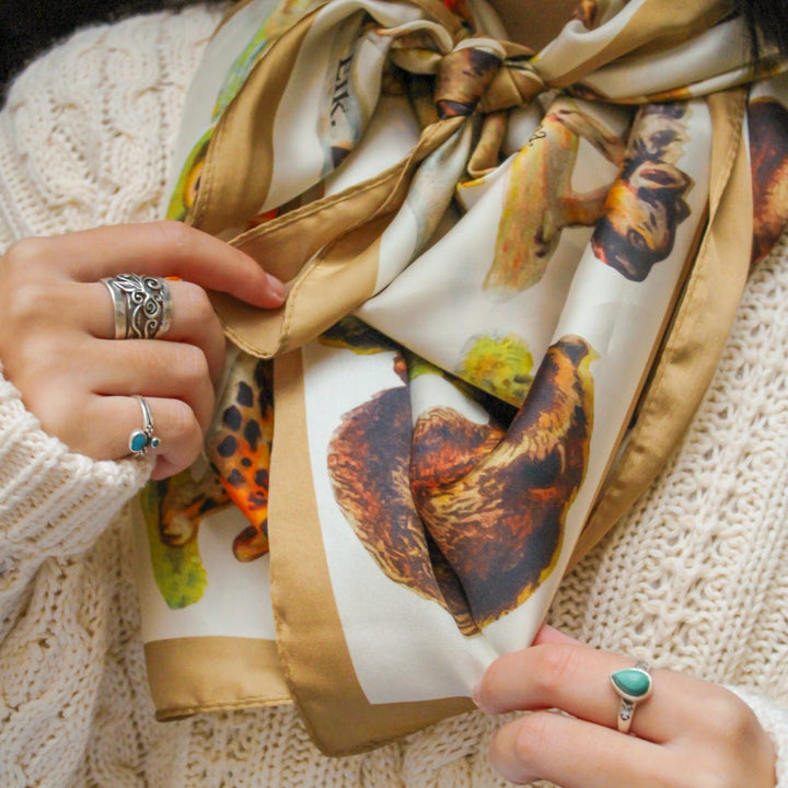 Mammal Silky Scarf - Heading Prints
