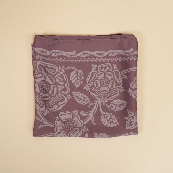 Mauve Silky Scarf - Heading Prints