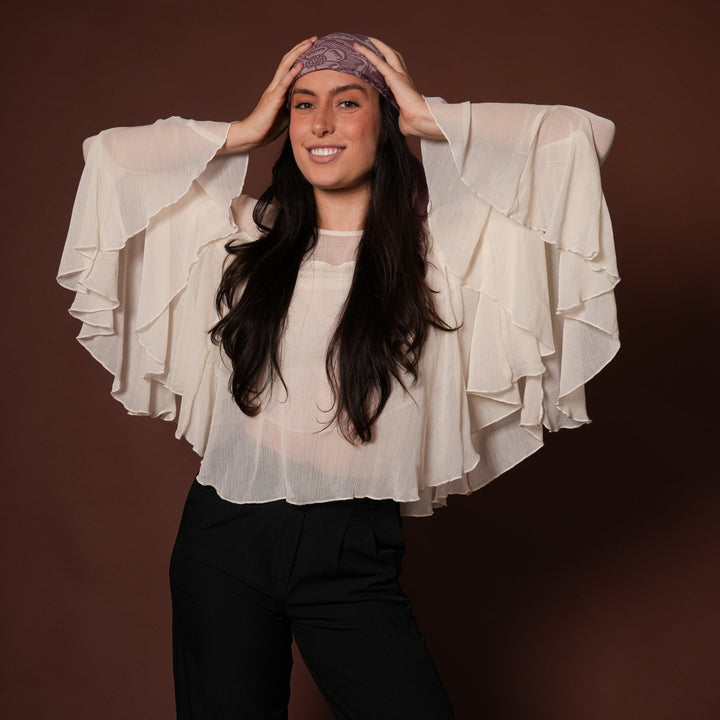 Mauve Silky Scarf - Heading Prints