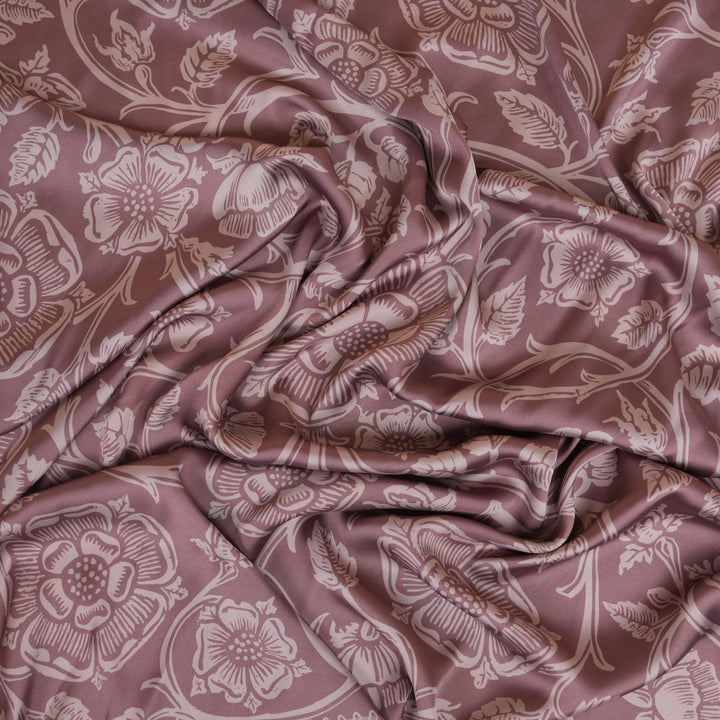 Mauve Silky Scarf - Heading Prints