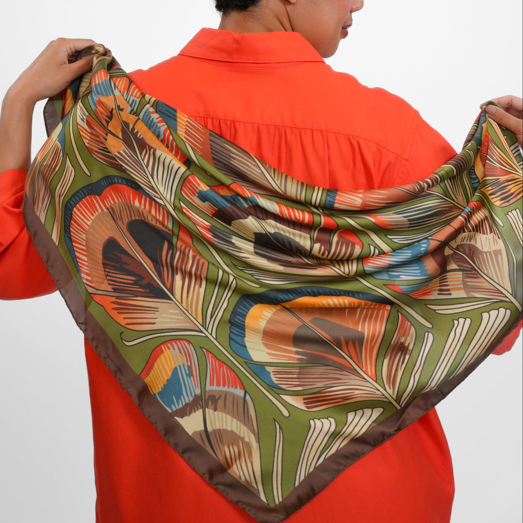 Plumage Silky Scarf