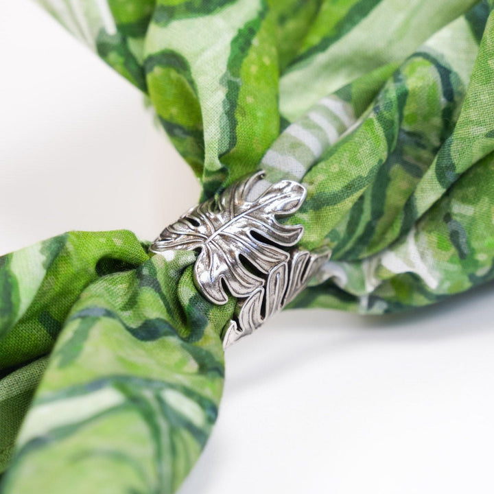 Monstera Bandana Ring - Heading Prints