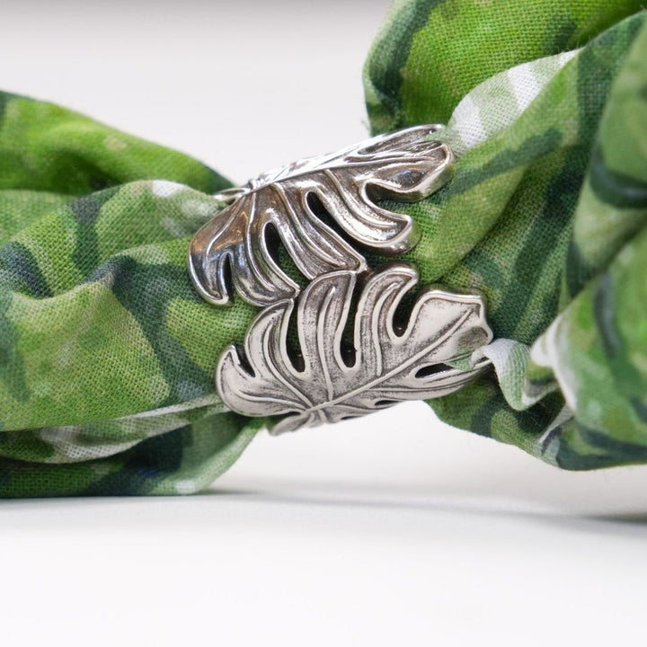Monstera Bandana Ring - Heading Prints