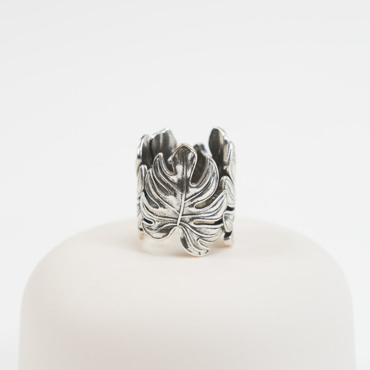 Monstera Bandana Ring - Heading Prints
