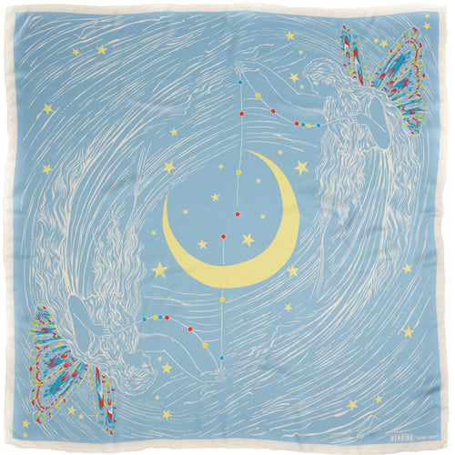 Moon Fairy Silky Scarf - Heading Prints