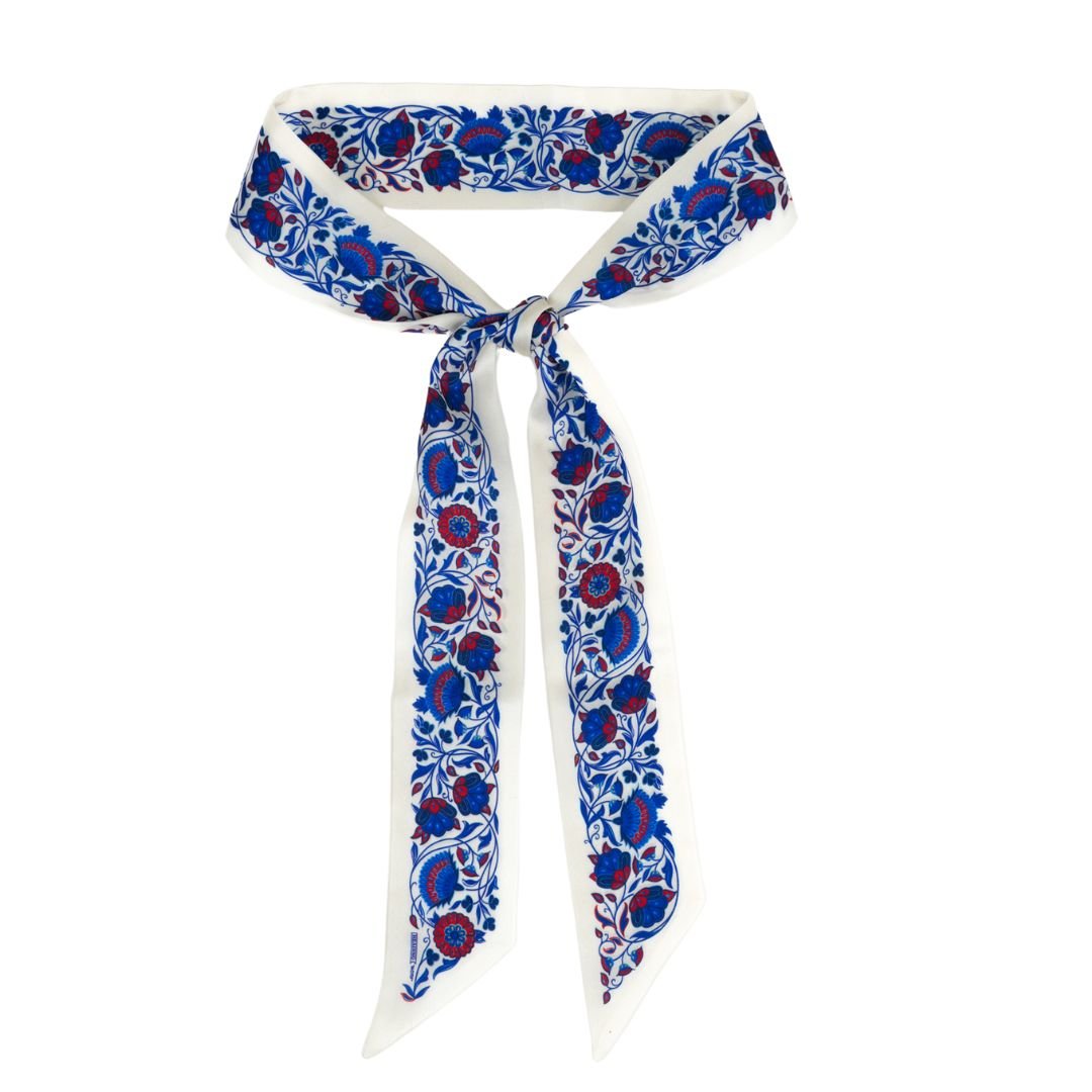 Motif Skinny Scarf - Heading Prints