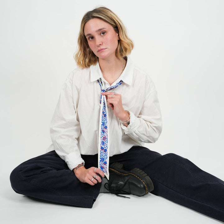 Motif Skinny Scarf - Heading Prints