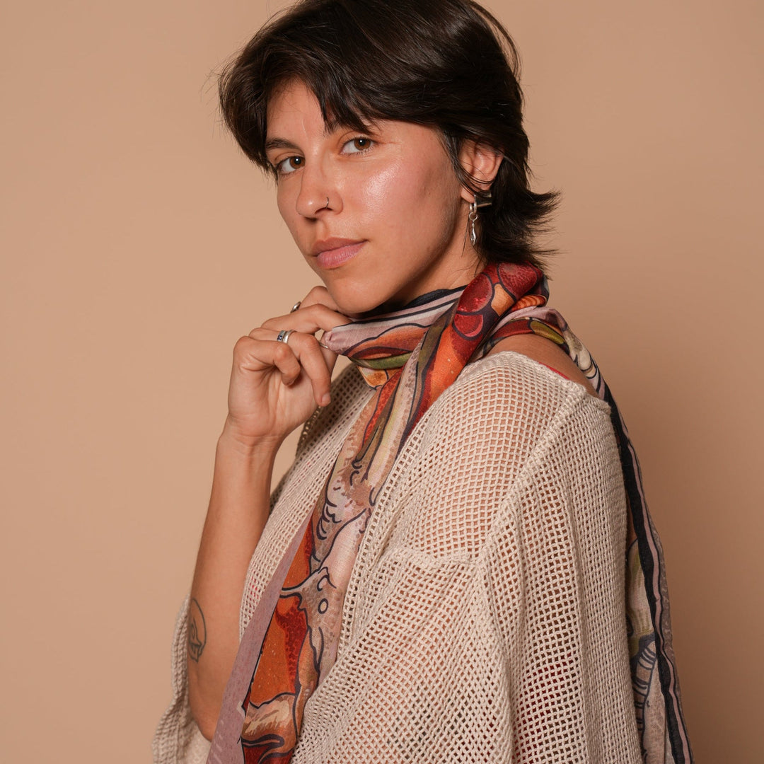 Nectar All-Season Scarf - Heading Prints