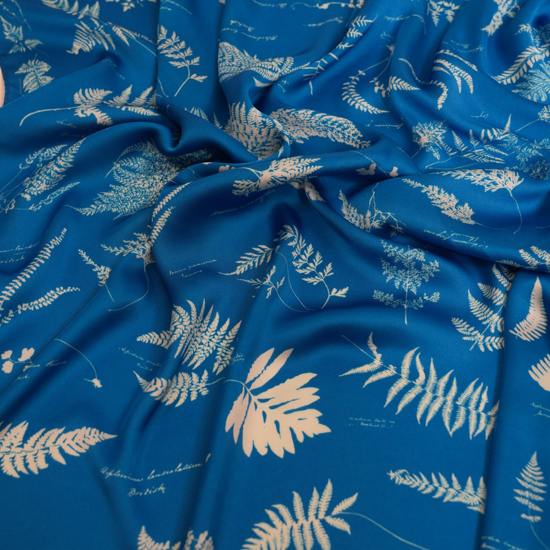 Cyan Silky Scarf