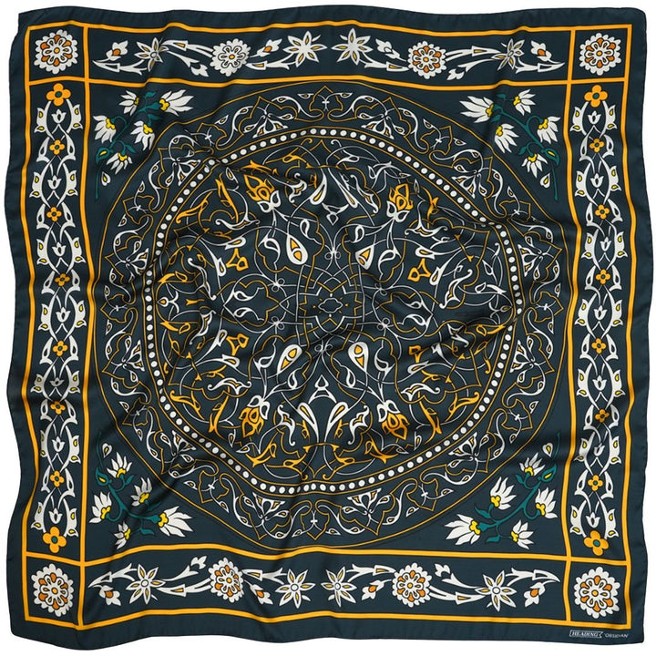 Obsidian Silky Scarf - Heading Prints