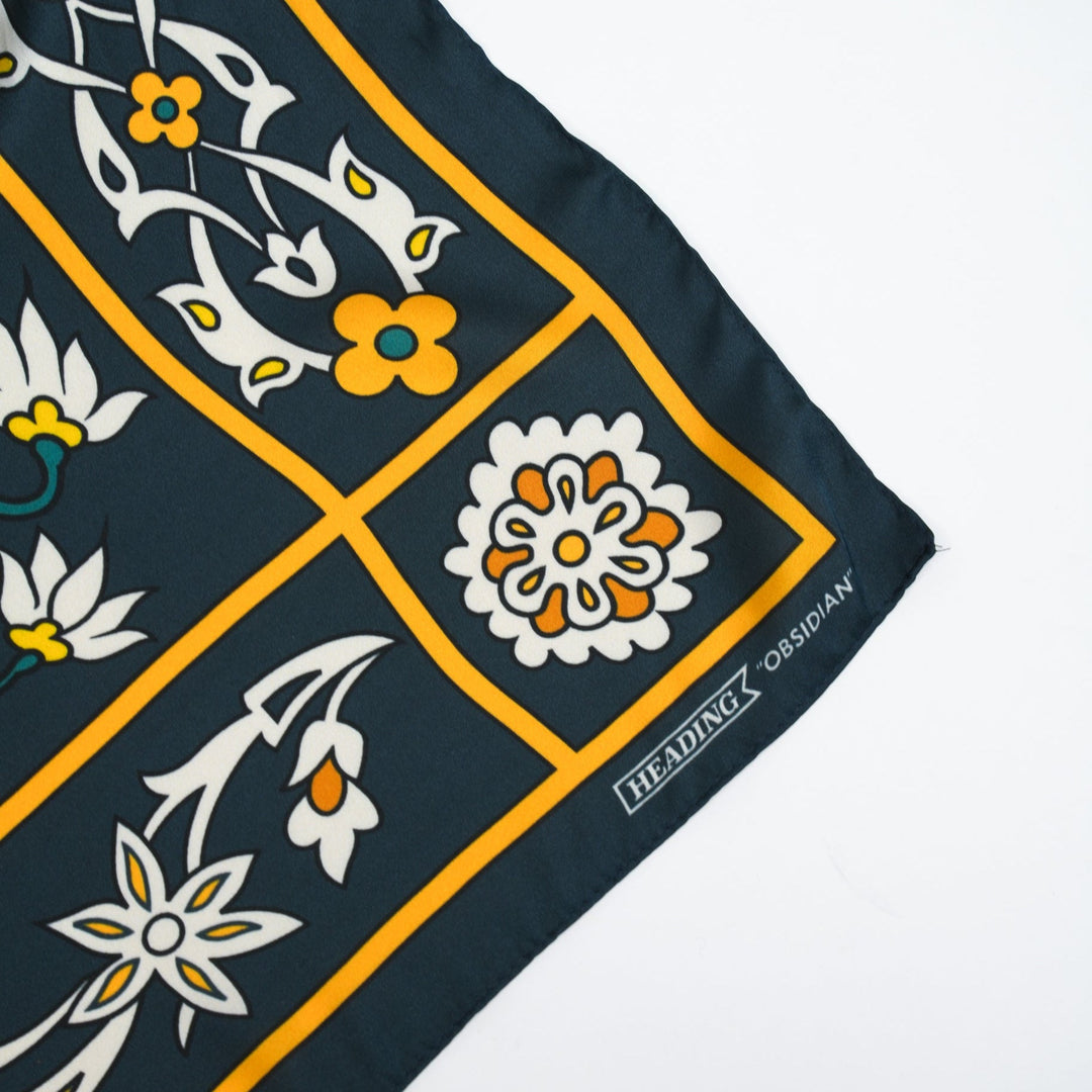 Obsidian Silky Scarf - Heading Prints