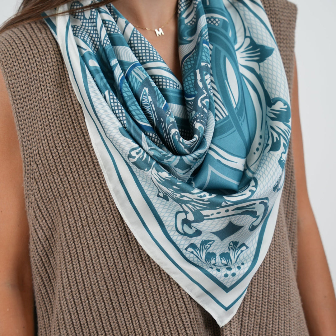Peinture Silky Scarf - Heading Prints