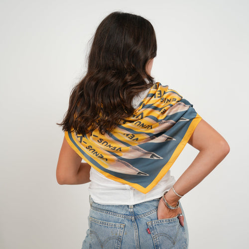 Pencils Silky Scarf - Heading Prints