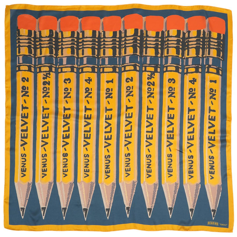Pencils Silky Scarf - Heading Prints
