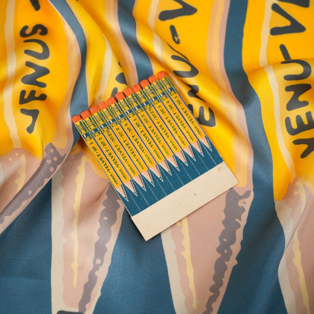 Pencils Silky Scarf - Heading Prints