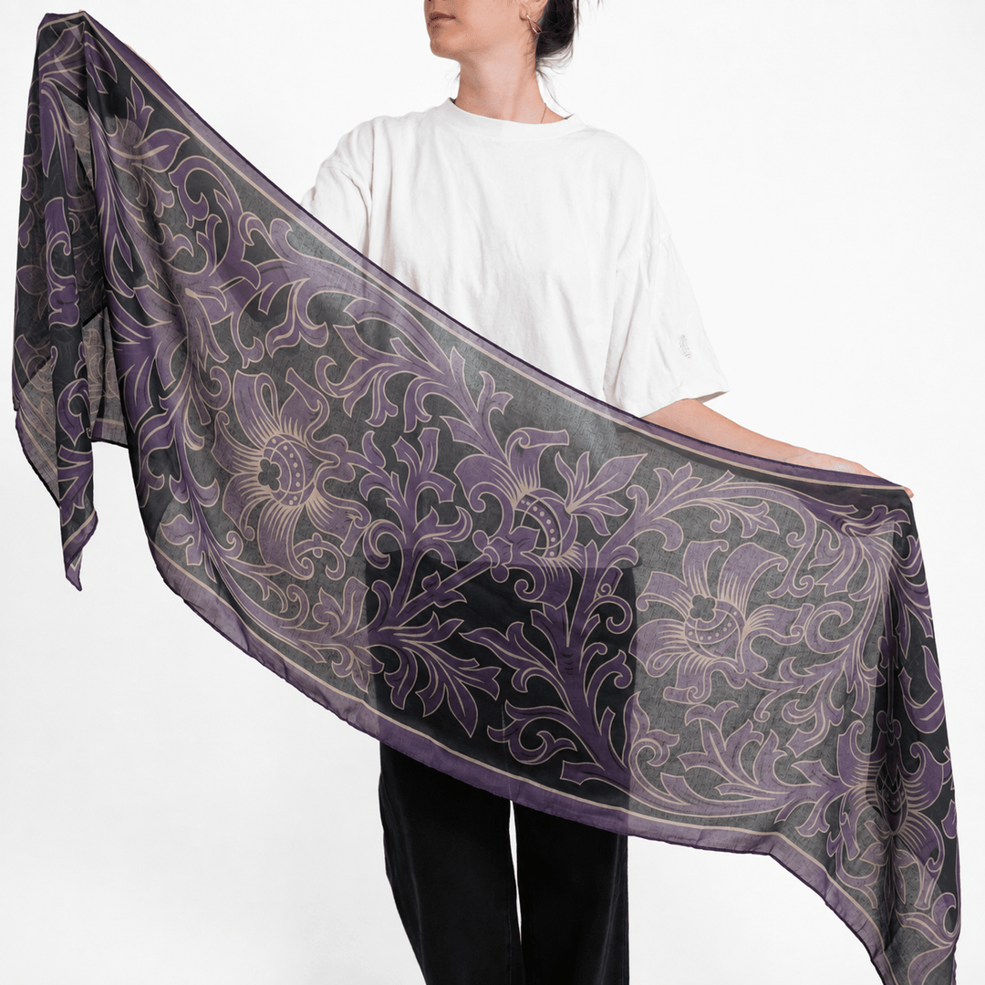 Periwinkle All-Season Scarf - Heading Prints