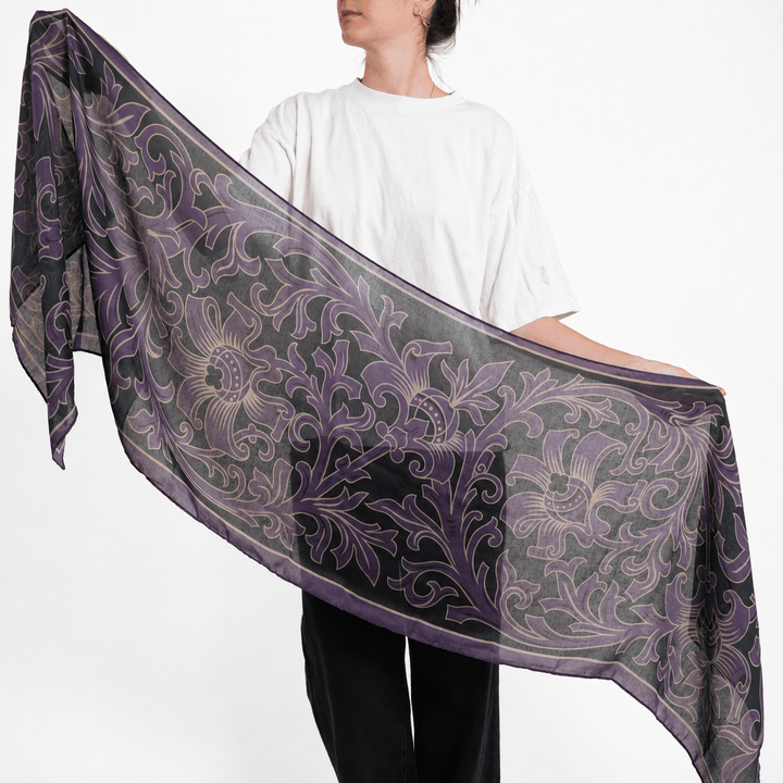 Periwinkle All-Season Scarf - Heading Prints