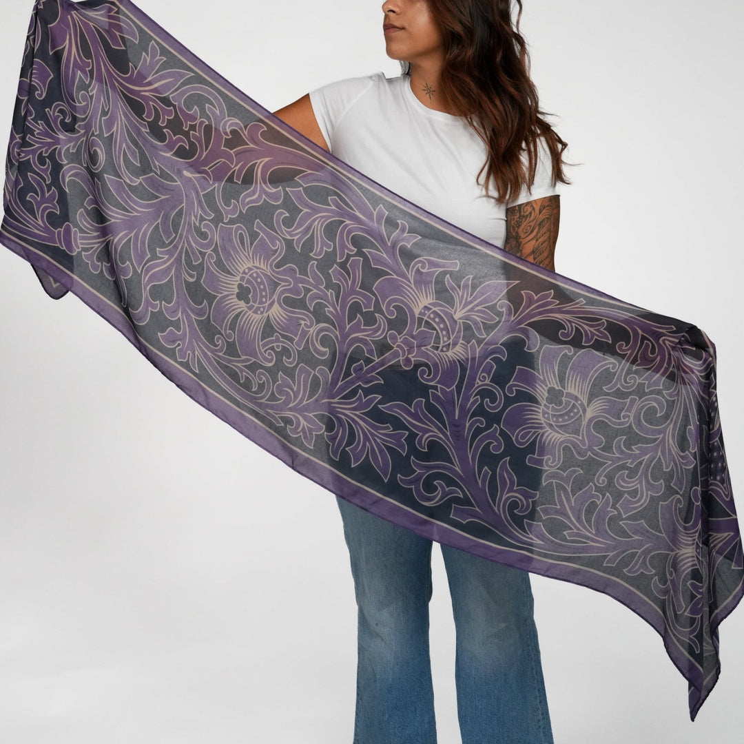 Periwinkle All-Season Scarf - Heading Prints