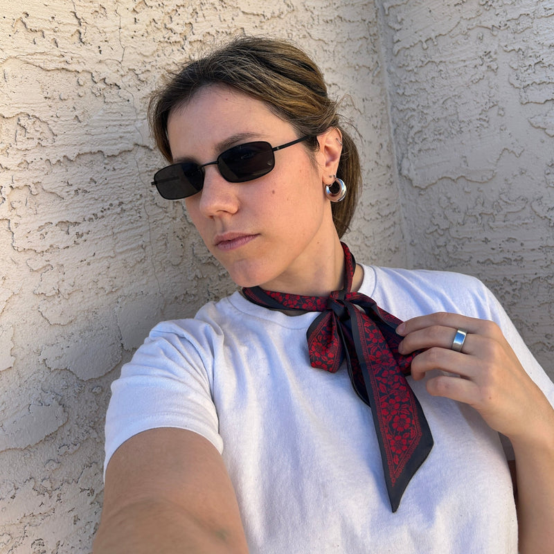 Petal Skinny Scarf - Heading Prints