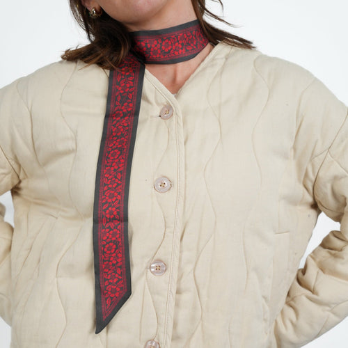 Petal Skinny Scarf - Heading Prints