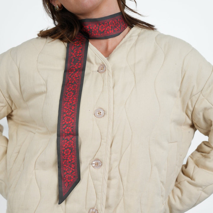 Petal Skinny Scarf - Heading Prints