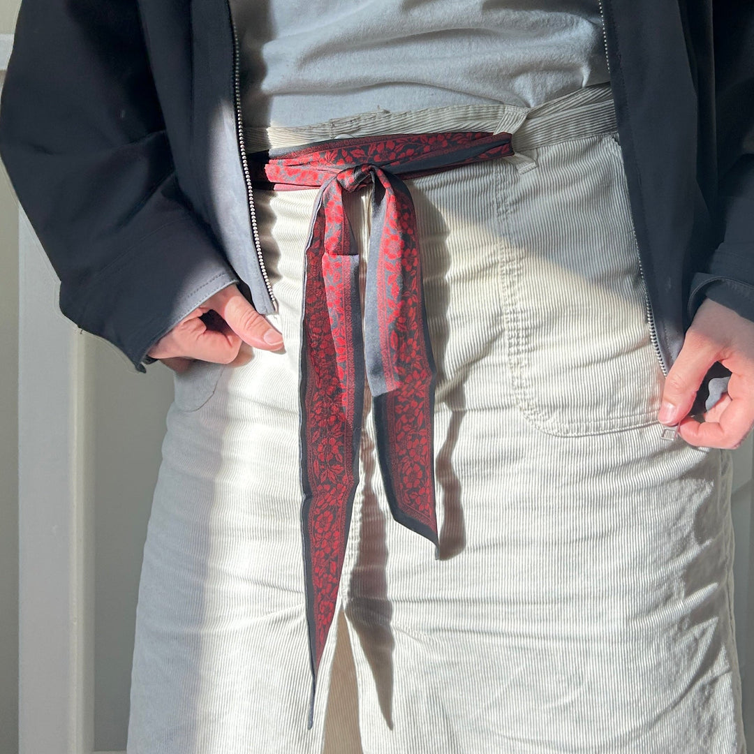 Petal Skinny Scarf - Heading Prints