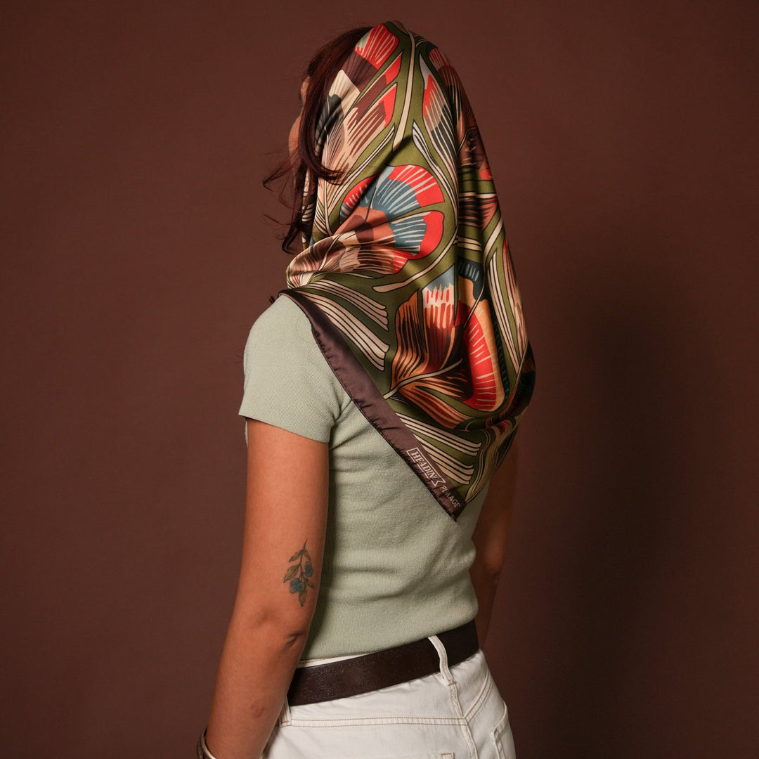 Plumage Silky Scarf - Heading Prints