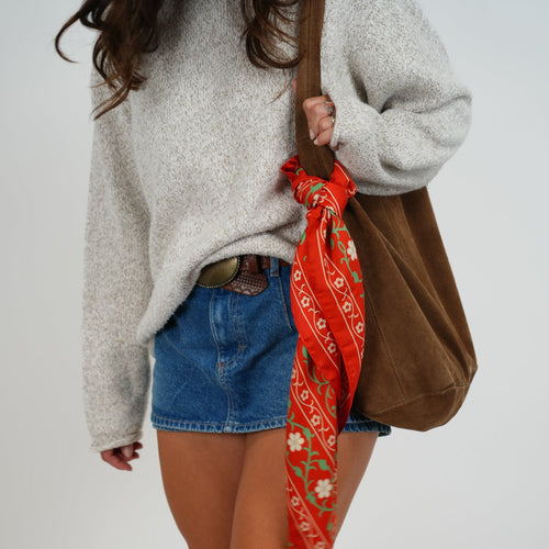 Poetry Silky Scarf - Heading Prints